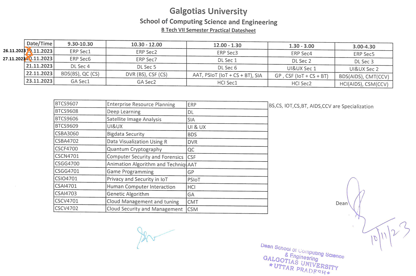 Attachment Updated SCSE Practical datesheet of final year Fall 2023-24.png