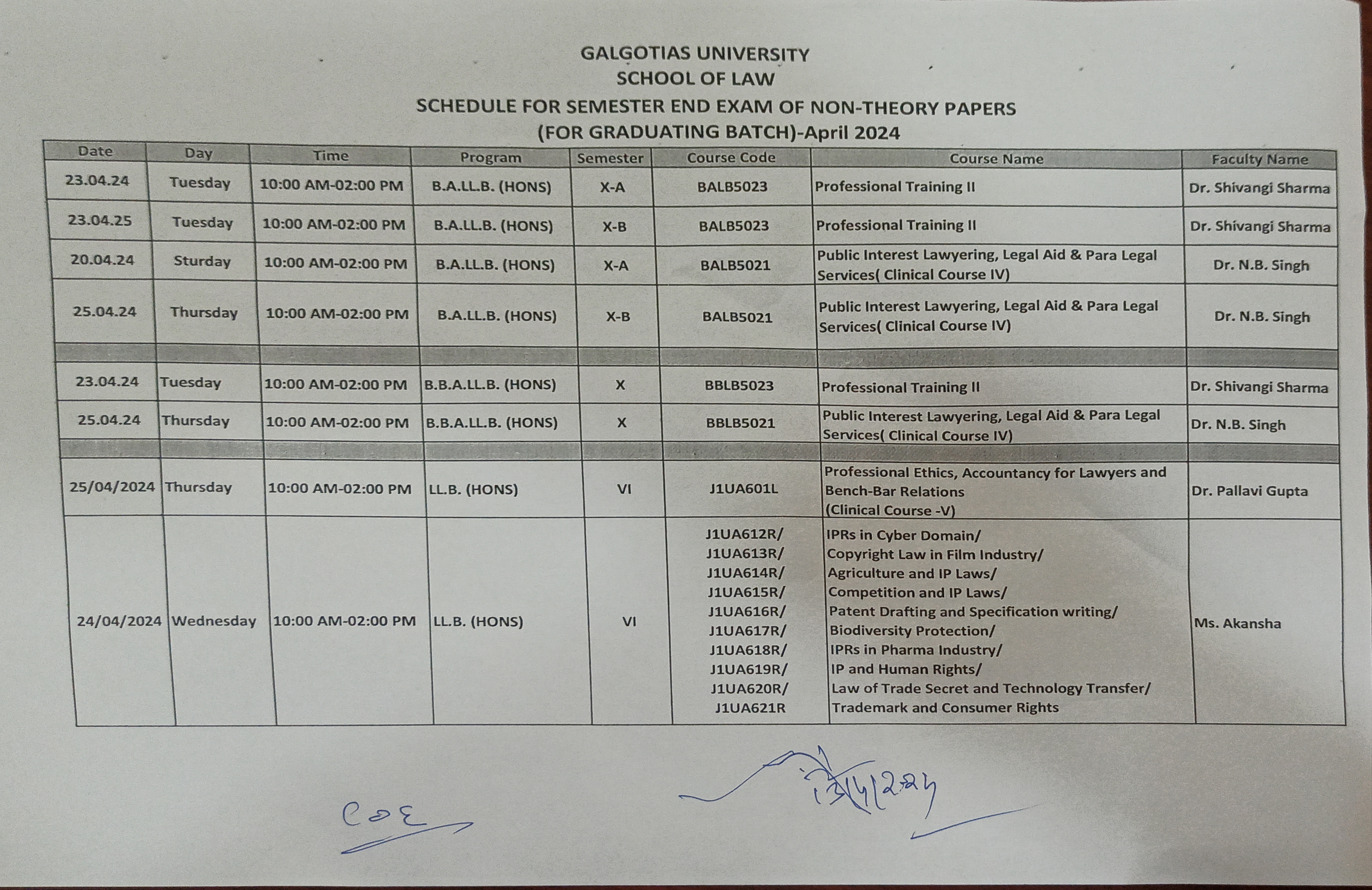 Attachment Schedule of SEE Non Theory Courses (Graduating Batch).jpg